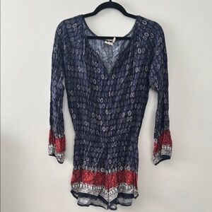 Anthropologie Elevated Print Romper